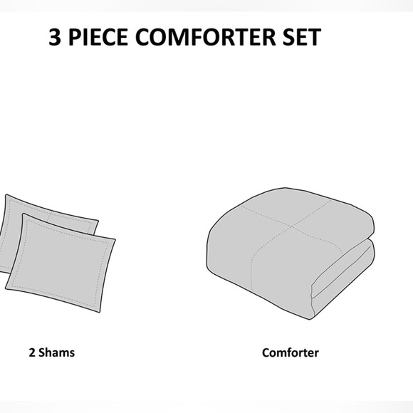 Comfort Spaces Full/Queen Reversible Cover Set for beds - Picture 5 of 7